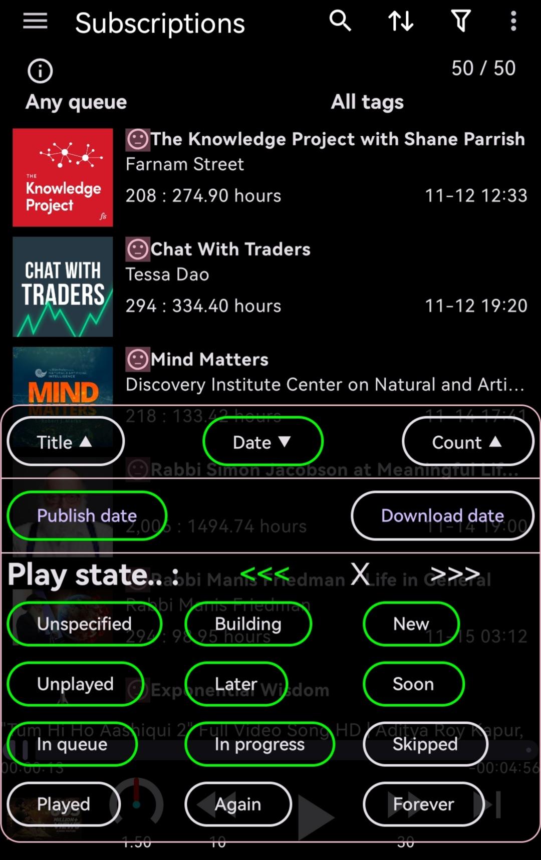 CloudSound - SoundCloud facilitator for Podcini.A screenshot 7