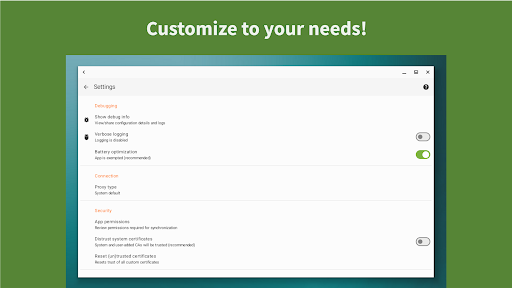 DAVx⁵ – CalDAV CardDAV WebDAV screenshot 9