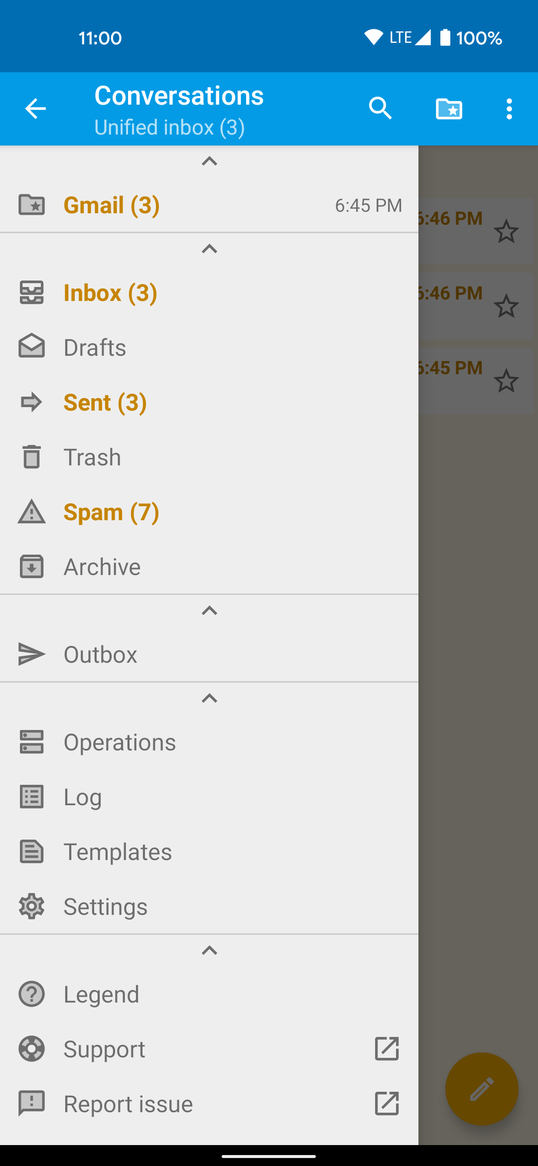 FairEmail, privacy aware email screenshot 10